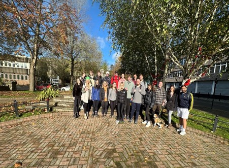 The Military team on the Remembrance day walk