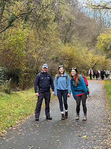 Military Team on the Remembrance Walk to support the Poppy Appeal