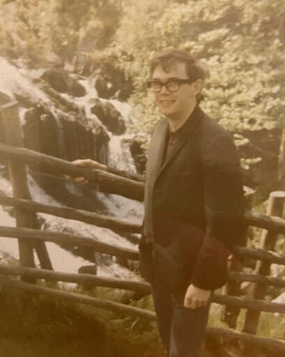 A photograph of a young William Lambert, a former pipe fitter for Mirrlees Blackstone Limited